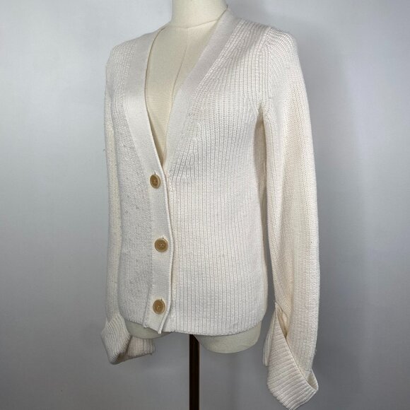 Banana Republic  - White Knit Cardigan - Picture 1 of 6